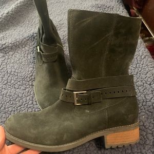 Black suede UGG boots.  Never worn, only tried on.  Size 8.5.